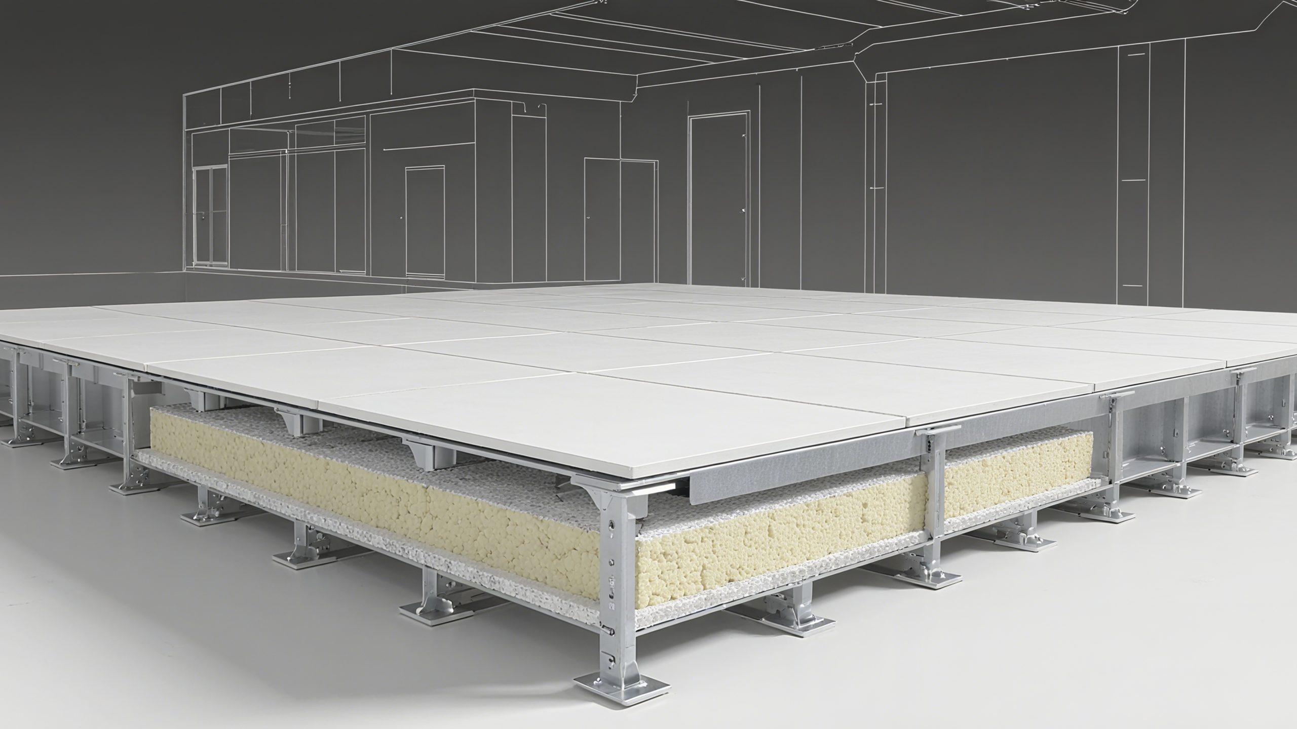 For Data Centers / Laboratories Only: How to Choose Fire-Resistant Raised Flooring? A Complete Guide to Calcium Sulfate Core Systems
