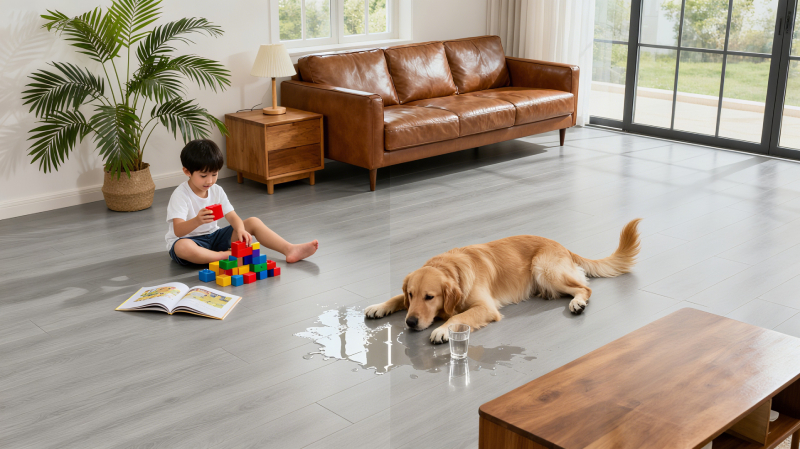 SPC Flooring: Safe (Low-VOC), Waterproof & Scratch-Resistant for Kid/Pet Homes