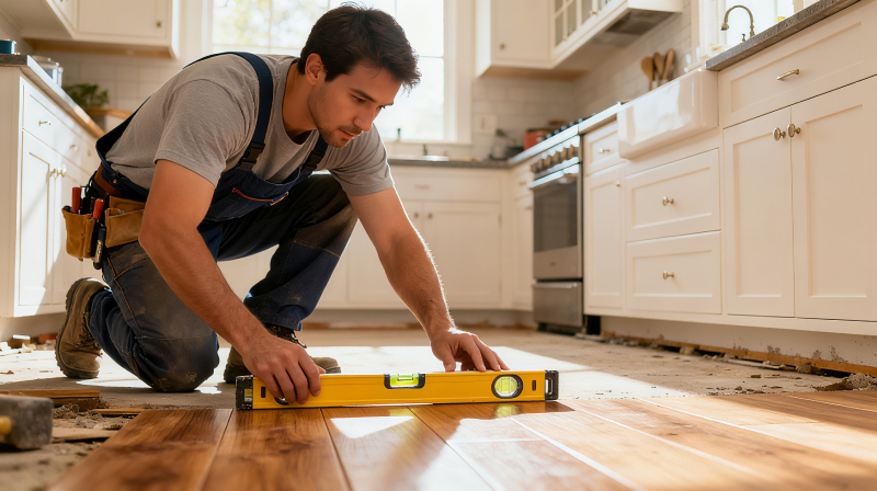 SPC Flooring Installation Over Existing Kitchen Floors: Step-by-Step Process & Cost Savings