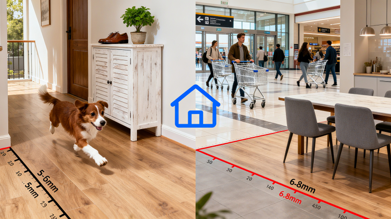 How to Select the Appropriate SPC Flooring Thickness in High-Traffic Areas